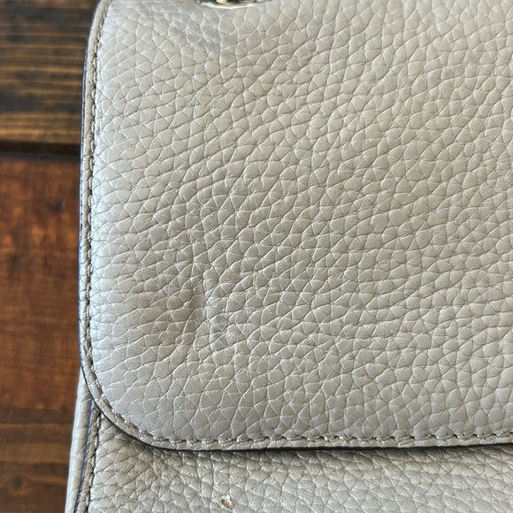 Michael Kors Gray Structured Shoulder Bag with Chain Strap - Picture 3 of 14